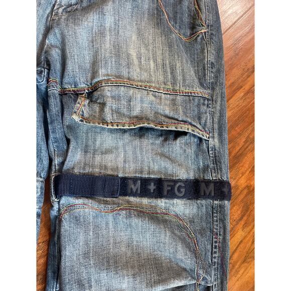 Vtg Marithé + François Girbaud Baggy Men's Jeans Streetwear Barrel Distressed 34 - Picture 3 of 12